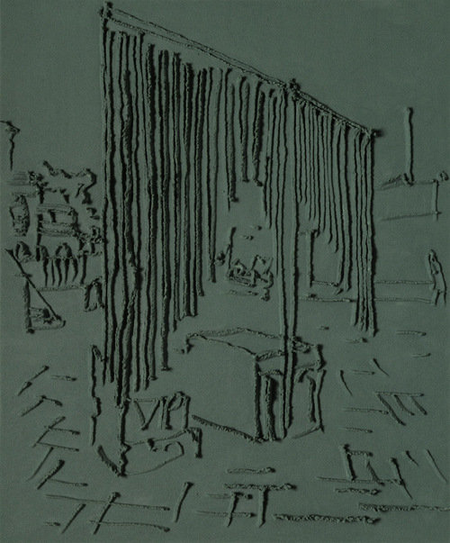 Skizze « Lacets – Karachi », 2008.