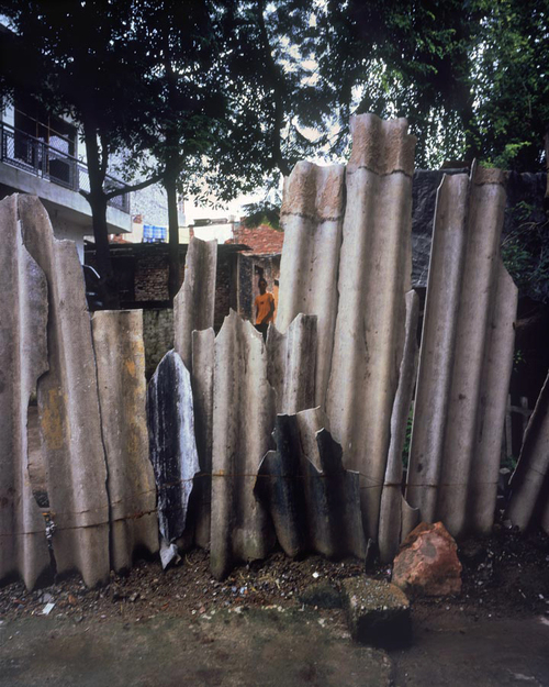 Clôture Chattarpur-Delhi, 2009.